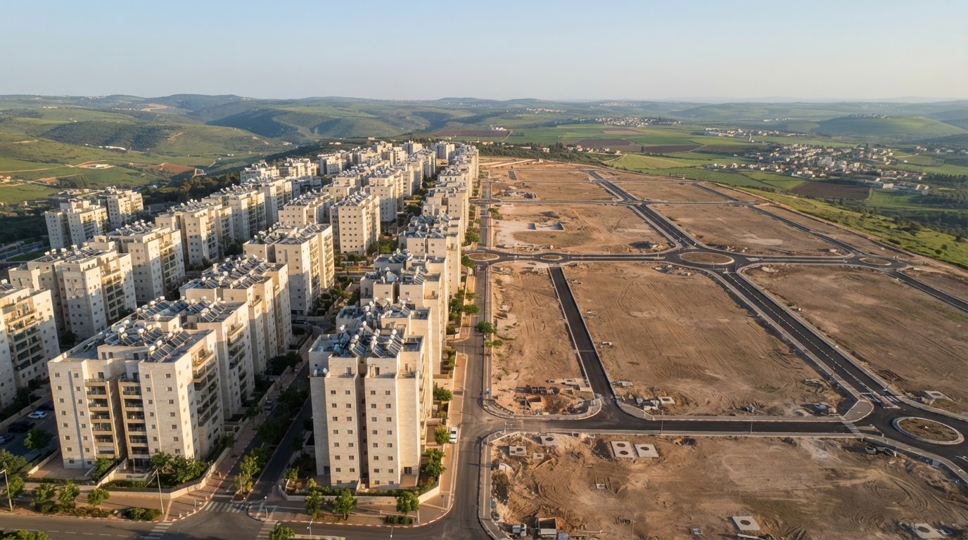 מחיר מטרה בחריש: רמ"י חתכה את הקרקע ל-46% מהשומה והוסיפה 206 דירות — ושוב אפס הצעות